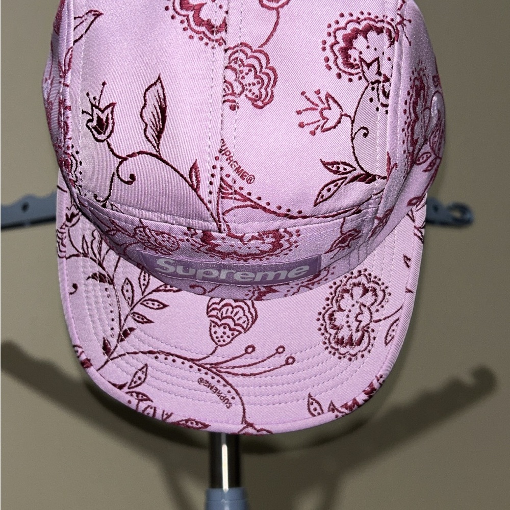 Supreme Light Pink Patterned Cap - image 2